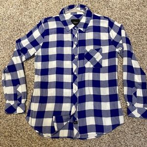 Rails blue plaid long sleeve shirt. Like new!